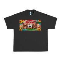 Pigment Black soccer mom with ball and sunflower and serape licanse plate Urban Heavy Tee - Artiststas