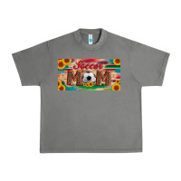 Tornado soccer mom with ball and sunflower and serape licanse plate Urban Heavy Tee - Artiststas