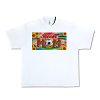 White soccer mom with ball and sunflower and serape licanse plate Urban Heavy Tee - Artiststas