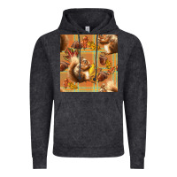 Vintage Arctic fall squirrel and plaid seamless Vintage Hoodie - BundleAndBundleShop