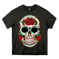 Asphalt mexican day of the dead Heavy Core Tee - texasbilliewilder