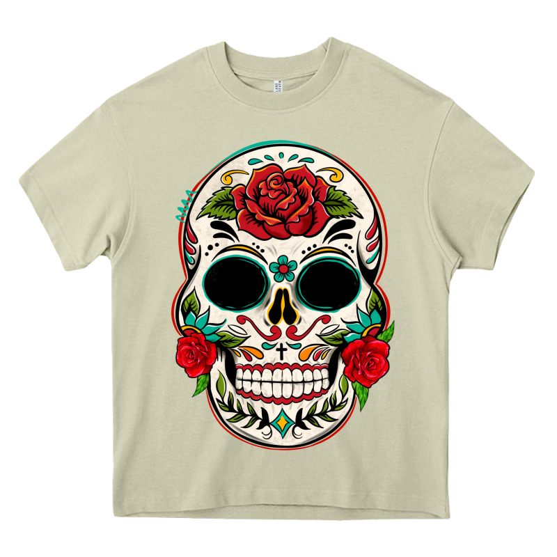Mexican Day Of The Dead Heavy Core Tee by texasbilliewilder | Teevron