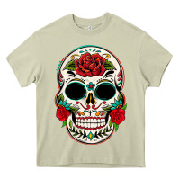 Mossy mexican day of the dead Heavy Core Tee - texasbilliewilder