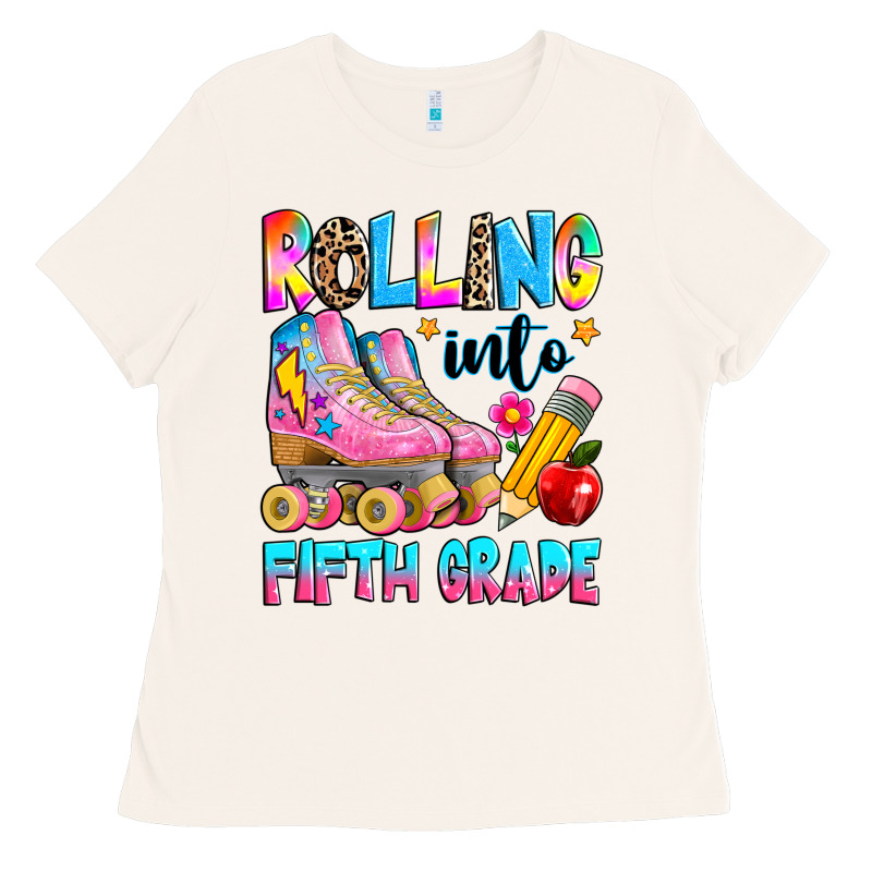 Rolling Into Fifth Grade Ladies Tee by texasbilliewilder | Teevron