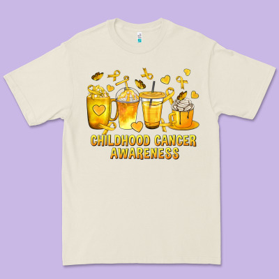 Childhood Cancer Awareness Coffee Cups Premium Tee Designed By Texasbilliewilder