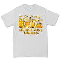 Dove Grey Childhood Cancer Awareness Coffee Cups Premium Tee - texasbilliewilder