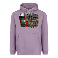Lavender I Run on Coffee and Christmas Cheer Heavyweight Hoodie - Bettercallsaul