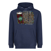 Navy I Run on Coffee and Christmas Cheer Heavyweight Hoodie - Bettercallsaul