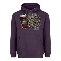 Plum I Run on Coffee and Christmas Cheer Heavyweight Hoodie - Bettercallsaul