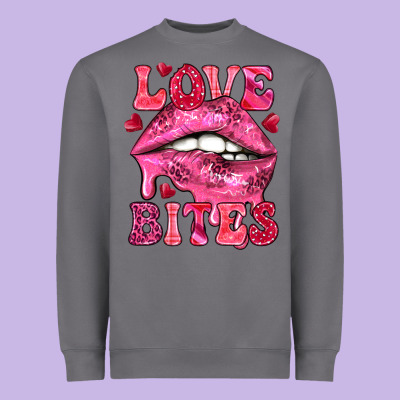 Love Bites Heavyweight Sweatshirt Designed By Nancycooperartshop