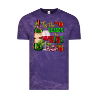 Cloud Purple tis the season to wine Vintage Tee - AdoDesignShop