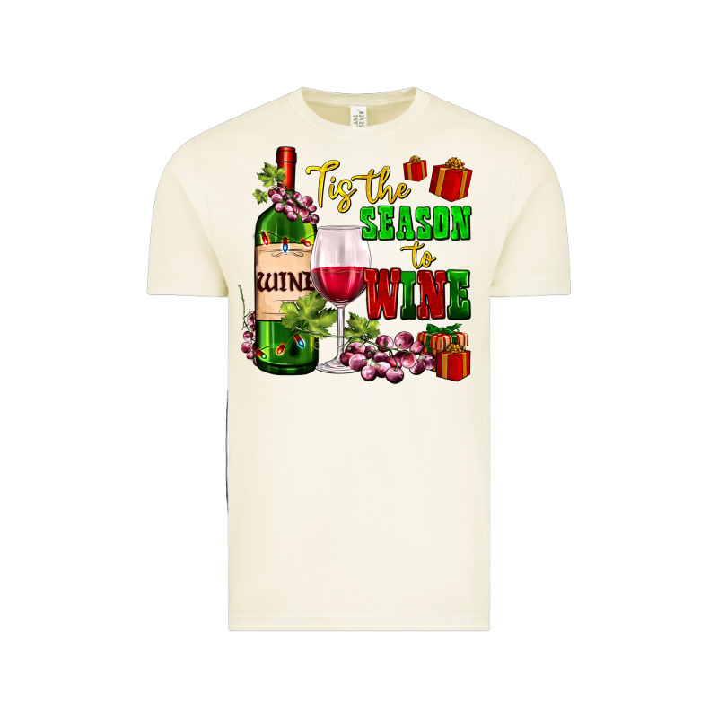 Tis The Season To Wine Vintage Tee by AdoDesignShop | Teevron