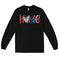 Black home of the free because of the brave Long Sleeve Tee - MaliasSmallBusiness
