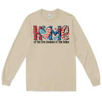 Mushroom home of the free because of the brave Long Sleeve Tee - MaliasSmallBusiness