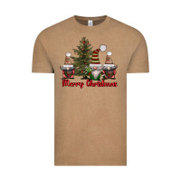 Vintage Coffee merry christmas with gnomes Vintage Tee - AdoDesignShop