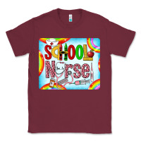 Burgundy Western School Nurse Classic Tee - LillyAllenDesigns