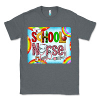 Charcoal Heather Western School Nurse Classic Tee - LillyAllenDesigns