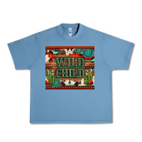 Pebble Blue wild chıld aztec gemstone and cactus Urban Heavy Tee - Artiststas