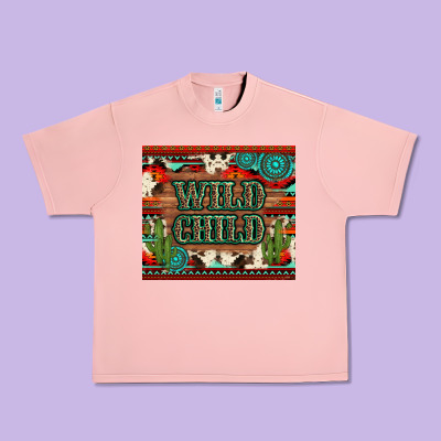 Wild Chıld Aztec Gemstone And Cactus Urban Heavy Tee Designed By Artiststas
