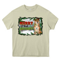 Mossy merry and bright shiba inu Heavy Core Tee - RanaPortraitStore