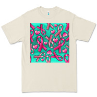 Bone Cancer Ribbon with Heart Premium Tee - texasbilliewilder