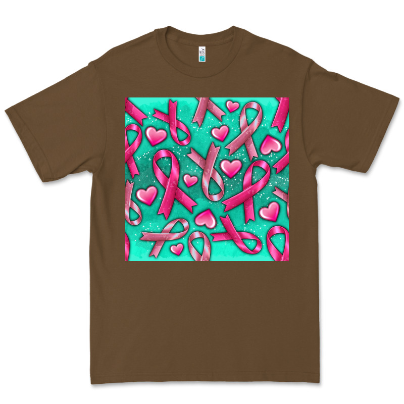 Cancer Ribbon With Heart Premium Tee by texasbilliewilder | Teevron
