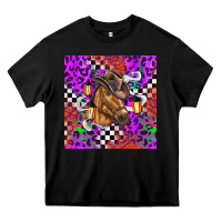 Black halloween horse Heavy Core Tee - BarkalooDesign