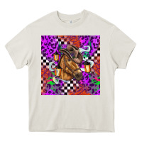 Cream halloween horse Heavy Core Tee - BarkalooDesign