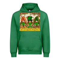 Emerald St. Patrick's Day gnomies with leopard tumbler Urban Hoodie - HowdyJamesFarm