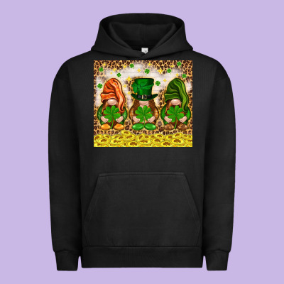 St. Patrick's Day Gnomies With Leopard Tumbler Urban Hoodie Designed By Howdyjamesfarm