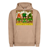 Pigment Burro St. Patrick's Day gnomies with leopard tumbler Urban Hoodie - HowdyJamesFarm