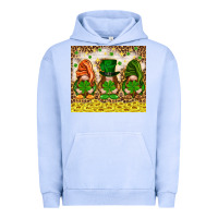 Pigment Grape Ice St. Patrick's Day gnomies with leopard tumbler Urban Hoodie - HowdyJamesFarm