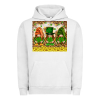 Pigment Lunar Rock St. Patrick's Day gnomies with leopard tumbler Urban Hoodie - HowdyJamesFarm