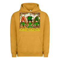 Pigment Peanut Butter St. Patrick's Day gnomies with leopard tumbler Urban Hoodie - HowdyJamesFarm