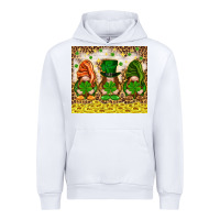 White St. Patrick's Day gnomies with leopard tumbler Urban Hoodie - HowdyJamesFarm