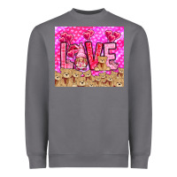 Storm love gnome with bear Heavyweight Sweatshirt - NancyCooperArtShop