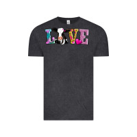 Vintage Black love with cow Vintage Tee - AdoDesignShop