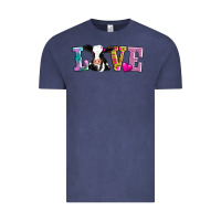 Vintage Denim love with cow Vintage Tee - AdoDesignShop