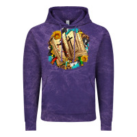 Cloud Purple cross with bible and sunflowers Vintage Hoodie - AdoDesignShop