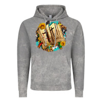 Cloud Rock cross with bible and sunflowers Vintage Hoodie - AdoDesignShop