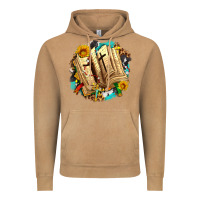 Vintage Camel cross with bible and sunflowers Vintage Hoodie - AdoDesignShop