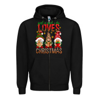 Black Just a girl who loves Christmas Zipper Hoodie - NancyCooperArtShop