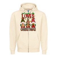 Sandshell Just a girl who loves Christmas Zipper Hoodie - NancyCooperArtShop