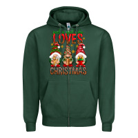 Sports Green Just a girl who loves Christmas Zipper Hoodie - NancyCooperArtShop