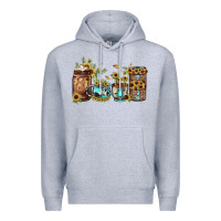 Heather Grey sunflower gemstone coffee Premium Hoodie - JahusDesignShop