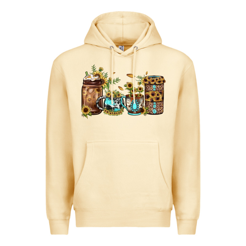 Sunflower Gemstone Coffee Premium Hoodie by JahusDesignShop | Teevron