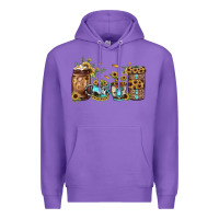 Purple sunflower gemstone coffee Premium Hoodie - JahusDesignShop