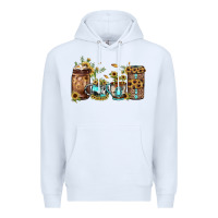 White sunflower gemstone coffee Premium Hoodie - JahusDesignShop