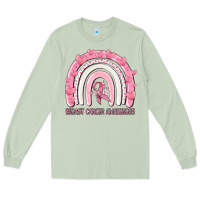 Matcha breast cancer  awareness rainbow Long Sleeve Tee - MaliasSmallBusiness
