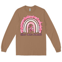 Toasted Coconut breast cancer  awareness rainbow Long Sleeve Tee - MaliasSmallBusiness